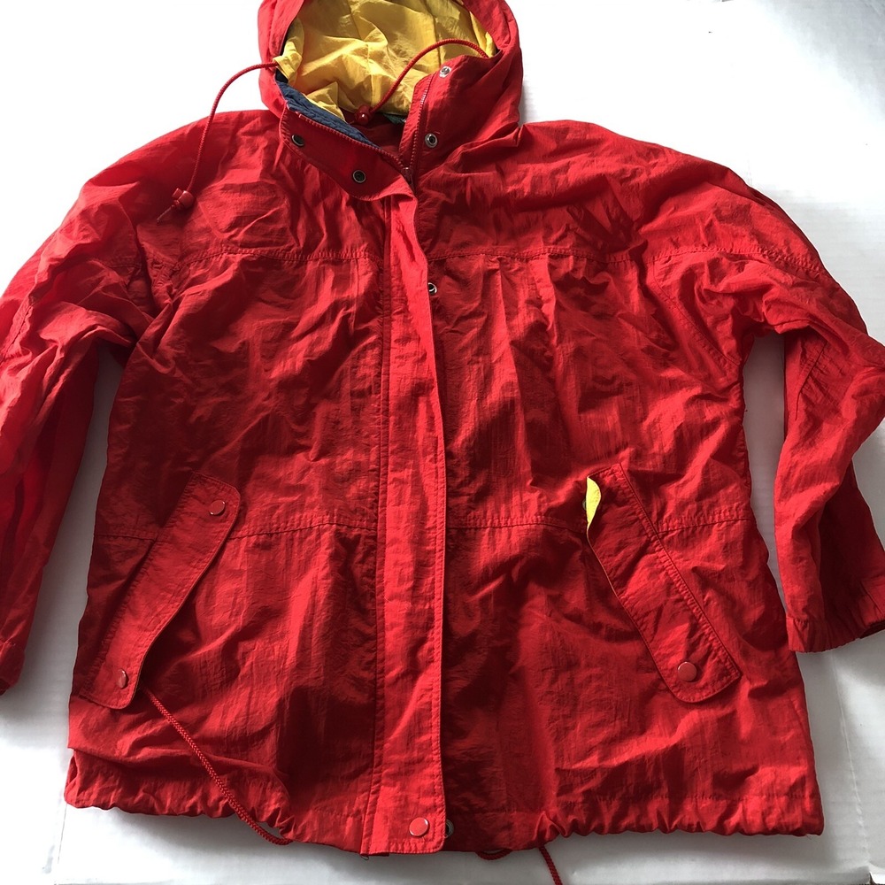 Hunt Club Red Nylon Light Windbreaker Jacket Men's Sz M A3108